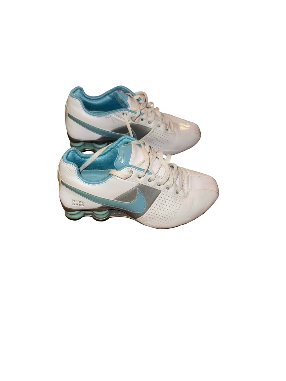 Nike‎ Shox Deliver White Powder Blue Womens Size 6 Retro